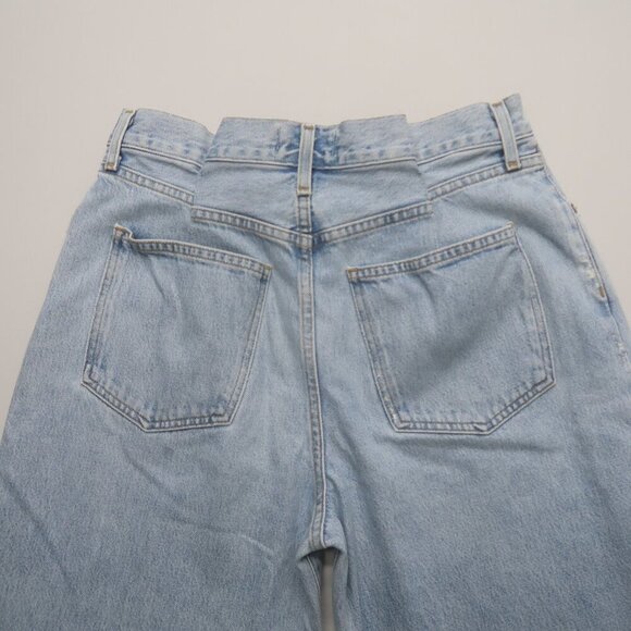 AGOLDE Dax Upside Pleated Waist Jeans In Sideline Wide Leg Size 27 - Picture 8 of 15